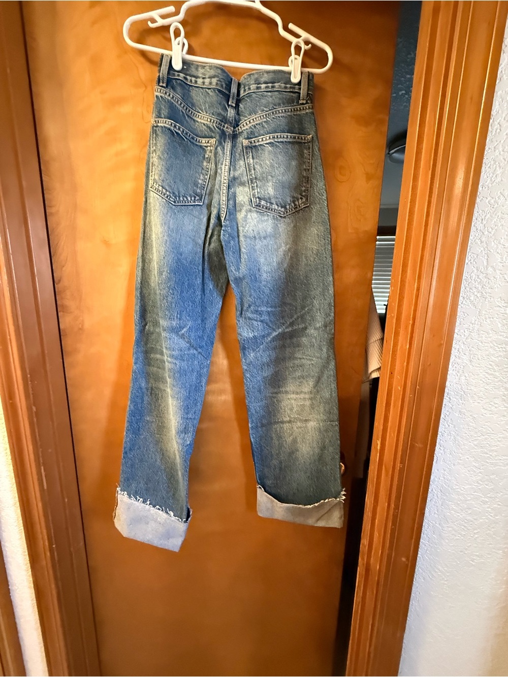 Zara Blue Wide-Leg Washed Jeans - Picture 2 of 7